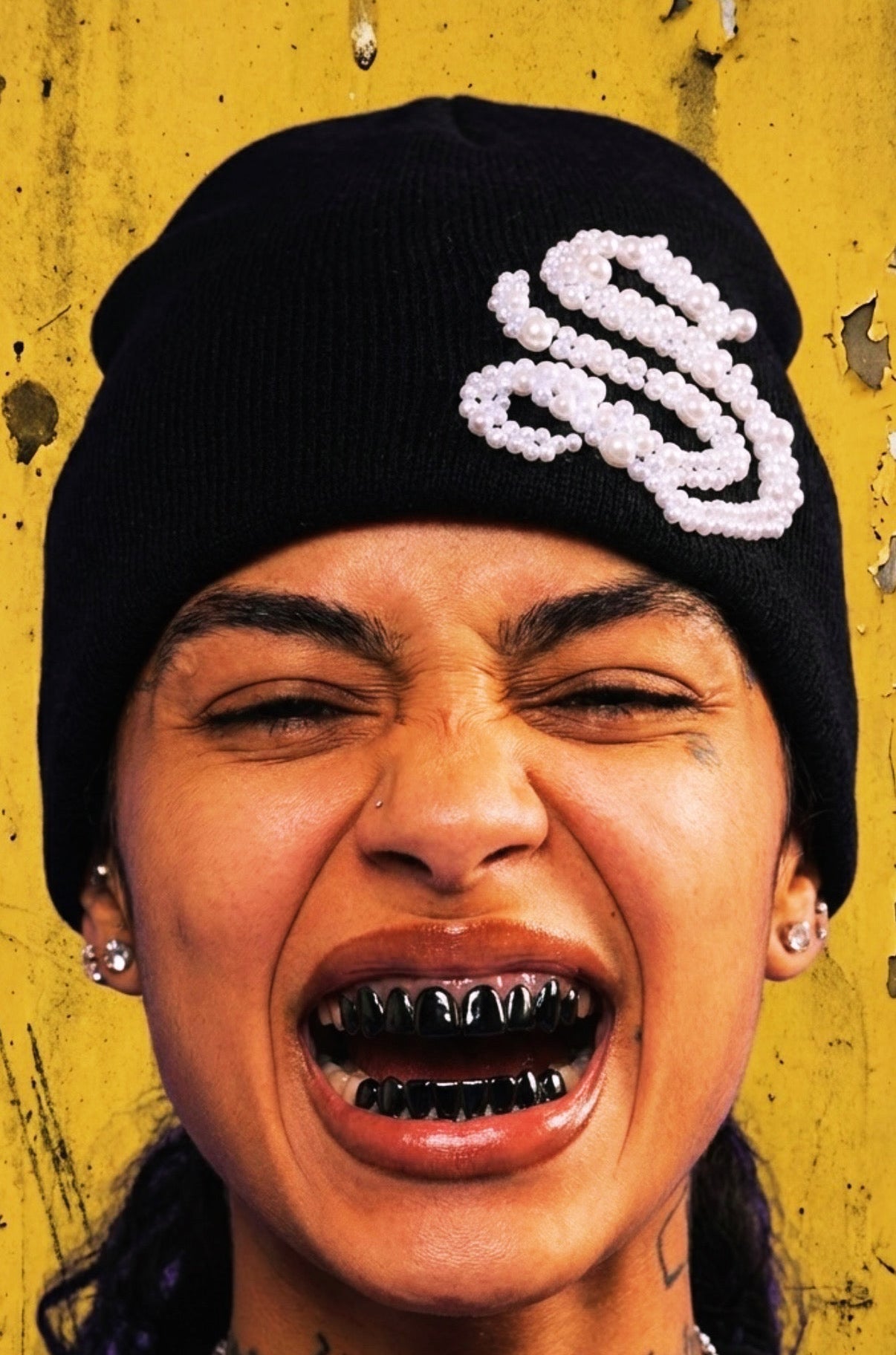 SAINT Pearl Logo Beanie